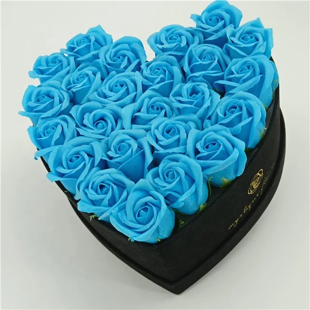 Heart shape paper flower boxes for flower packaging