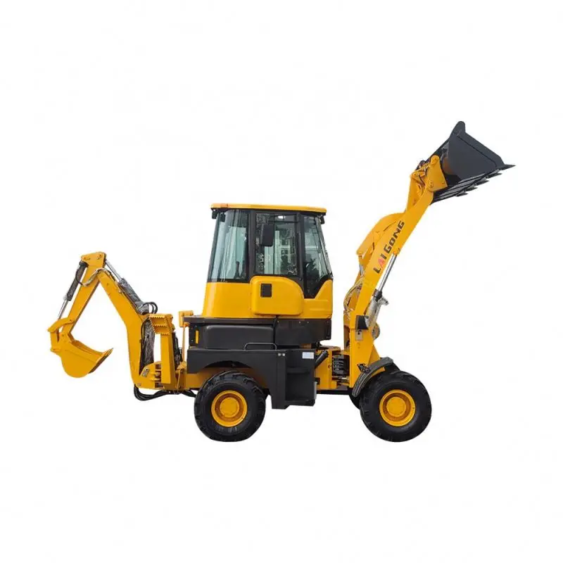 Multifunctional Wheel backhoe Excav Loaders With Mower ForkliftS For Cultivators