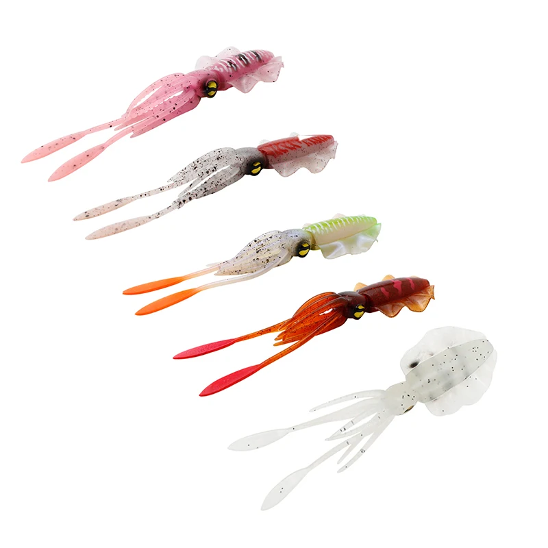 Customized 150mm 15g Fly Fishing Lures Squid Cuttlefish Jigs Saltwater Hoochies Octopus Fishing Lure