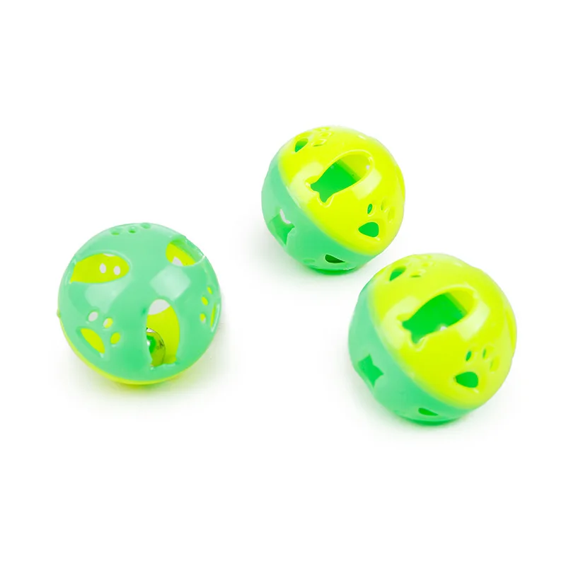 Summary Cat Toy Accessories Plastic Hollow Bell Ball Pet Cat Supplies Ball Toy Kitten