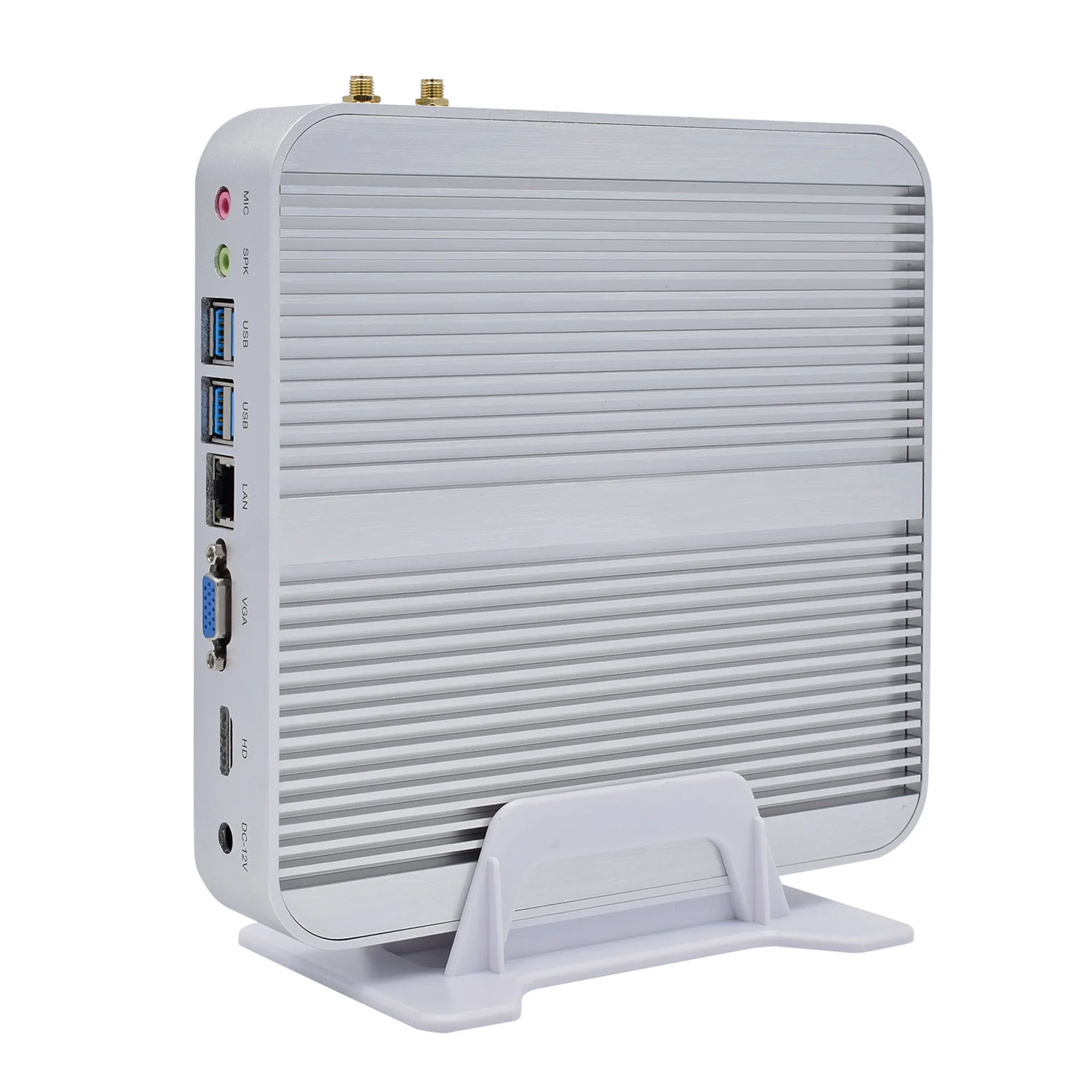 home server mini pc i3 7100u fanless desktop support ubuntu linux win10