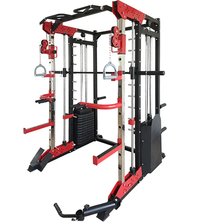 Fitness Exercise Sport Power Squat Rack Home Use Multifunctional Gym Equipment Smith Comprehensive Machine Multi Combo Training