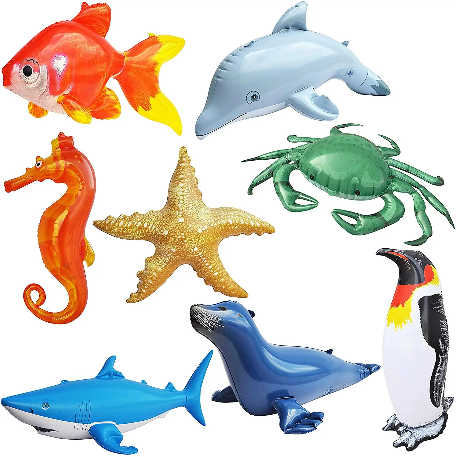 Inflatable Animal Toy Ocean Life Sea Underwater Assorted Bathtub Educational Toys Inflatable Animal Kids Toys