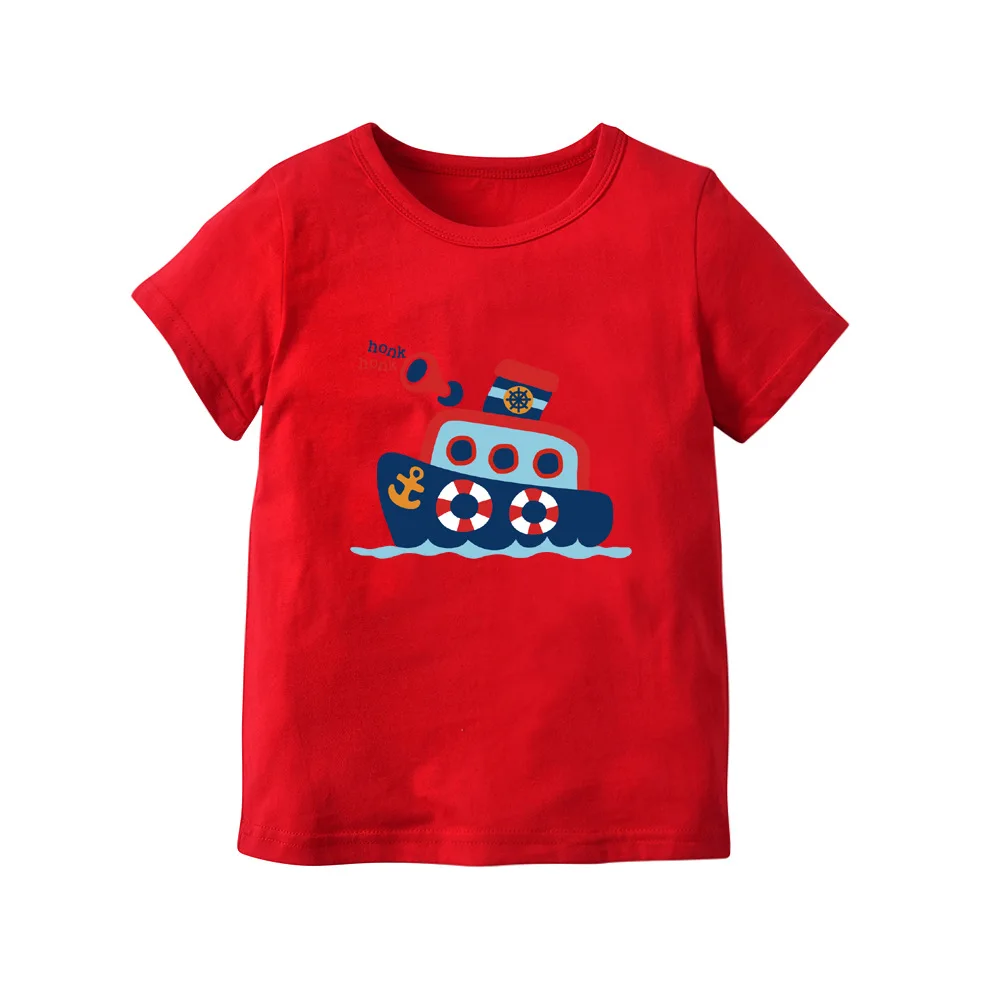 children boys t-shirts cotton printed for kids