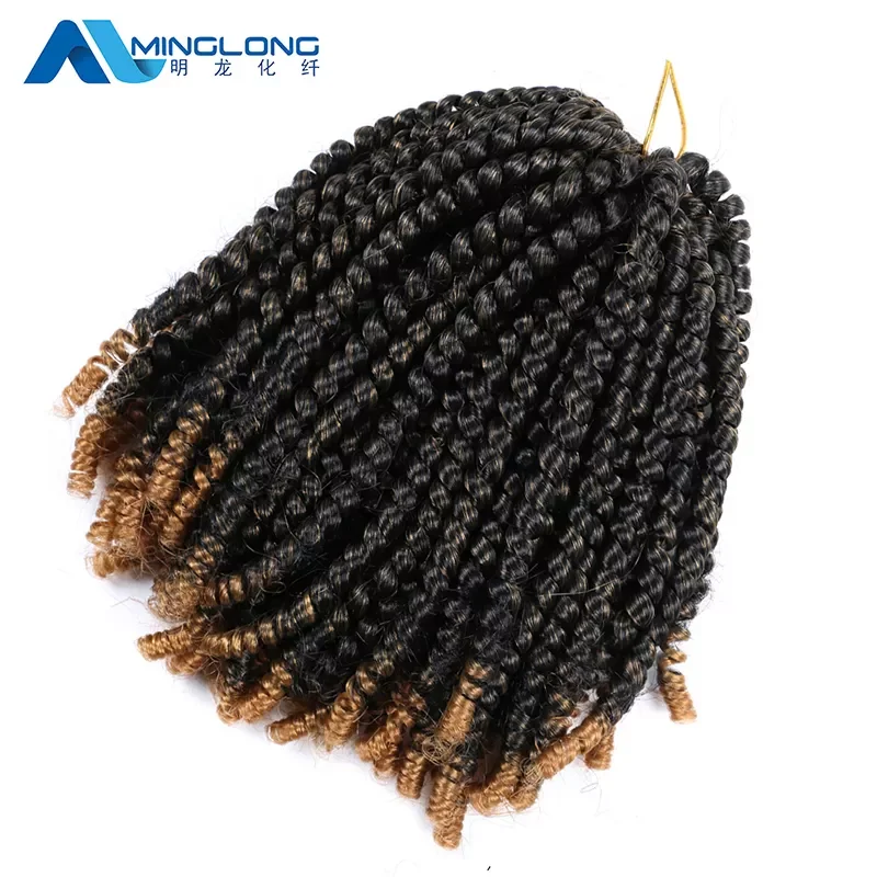 crochet hair extension nubian Spring twist Bomb twist Hair extension African Braiding hair spring twist