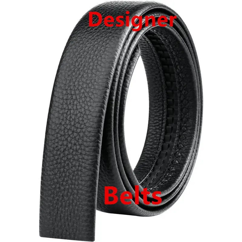 Factory Fashion Automatic Buckle  Luxury Famous Brand Designer Genuine Leather Dress Pants Belts for Men
