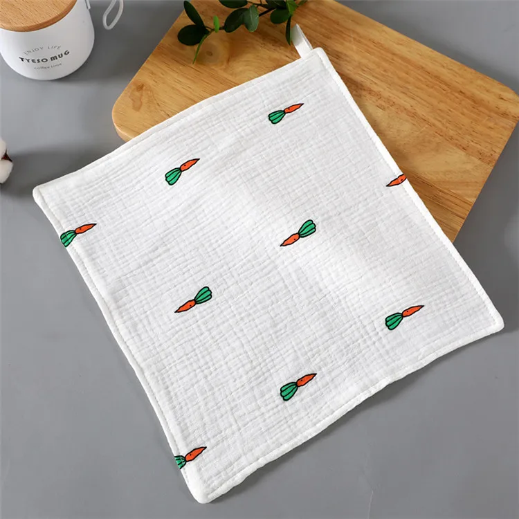 
Organic Baby Muslin Cotton Hooded Baby Towel & Washcloth Soft Absorbent Towel 