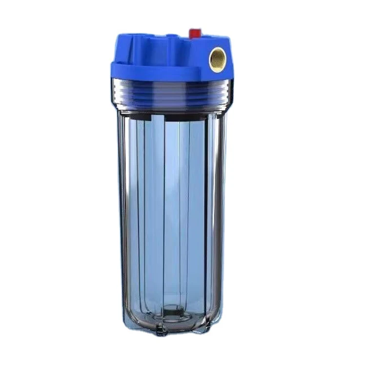 Clear 10 Inches Portable Water Filter Bottle For Outdoor Camping Hiking