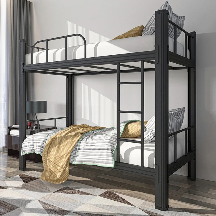 Cheap 2 layer bunk bed heavy duty metal bunk bed double deck bed metal bunk steel bett etagenbett letto a castello