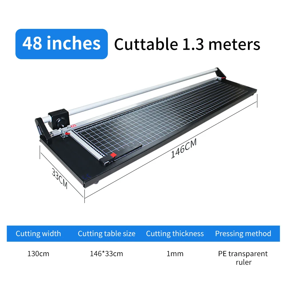48 inches Cuttable 1.3 Meters OCA SCA Glue Cutting Machine Paper Trimmer Cut Trimmer Manual Cutter