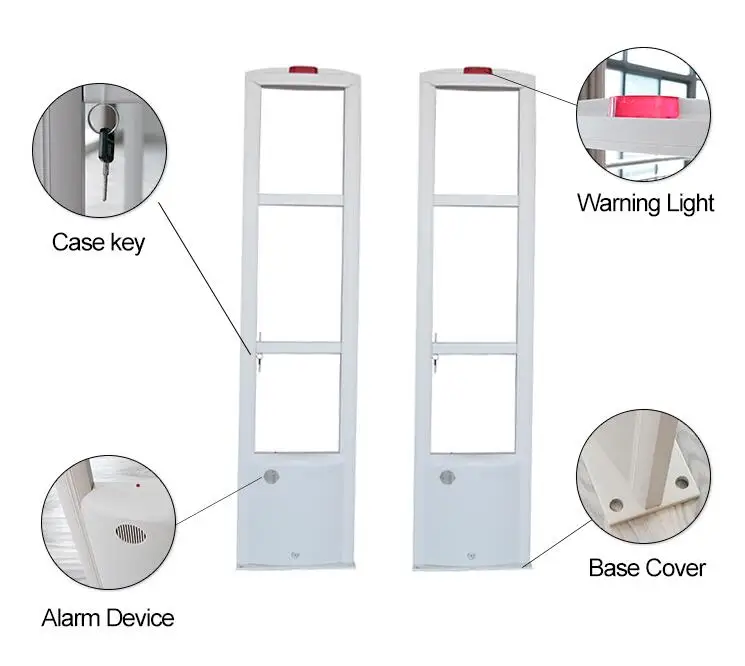 Clothes stores anti theft RF system shop alarm gate 8.2Mhz RF EAS system