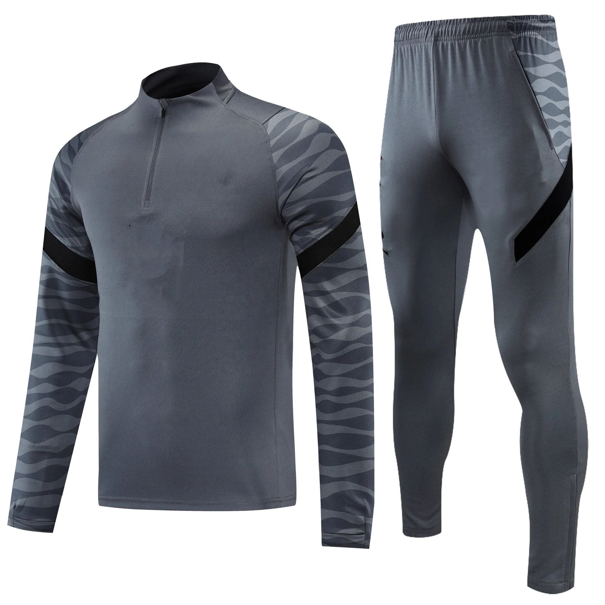 Custom Thailand Quality Men Club Tracksuit Shirt Adult Soccer Jersey Football Soccer wear Soccer Uniform