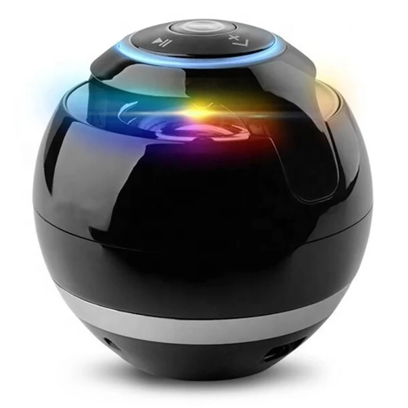 Amazon New A18 Ball Led Mini Super Bass Portable Wireless Speaker With Fm Radio Tf Mic Usb For Mobile Phone Accessory