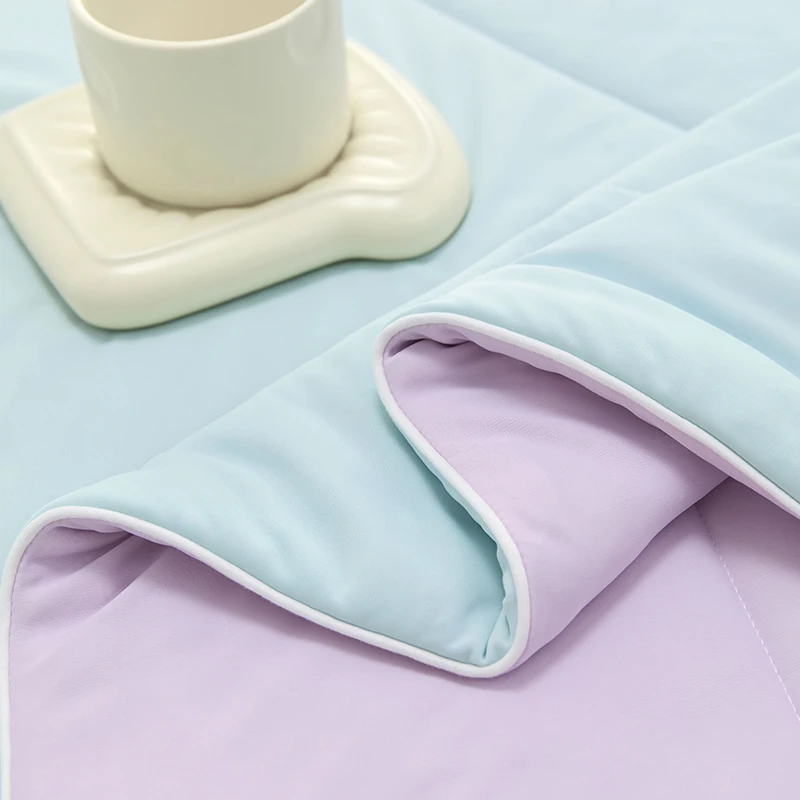 Sndon Class A Ice Cream Cool Feeling Silk Summer Quilt Summer Air Conditioning Quilt Solid Color Ice Silk Thin Quilt