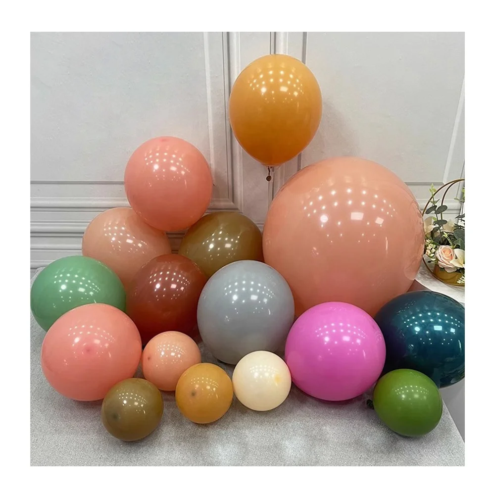 Wholesale 5 10 12 18 36 inch Ballon Happy Birthday Party Decorations Globos Round Latex Retro Color Balloons