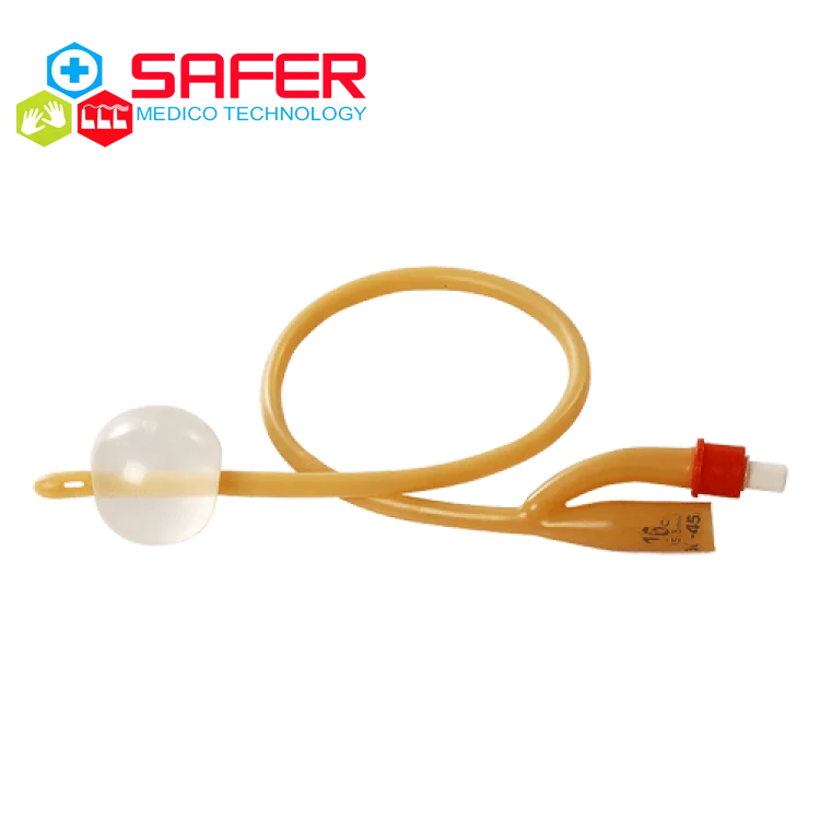 Disposable Red Latex Urine Catheter