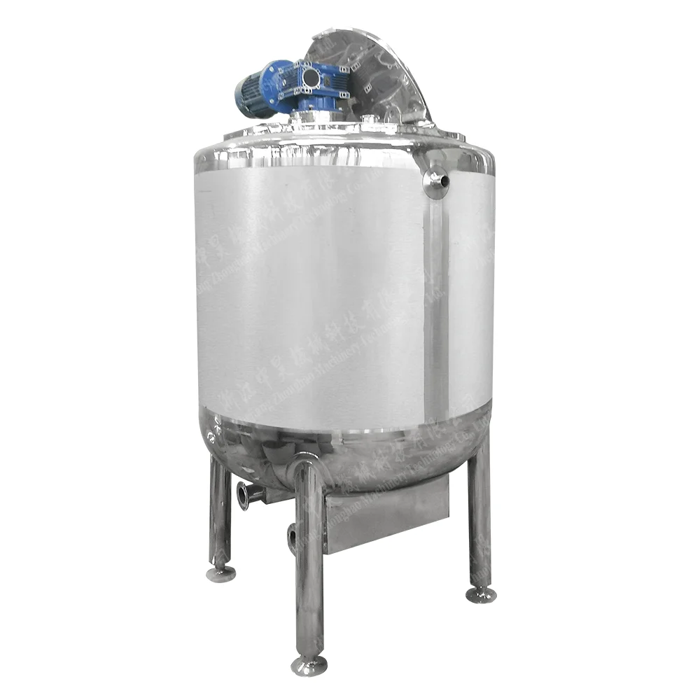 High Speed Stainless Steel Chemical Detergent Mixing Machinery Flat Top Cover Opening Medical Ointment Homogenizer Emulsion Tank