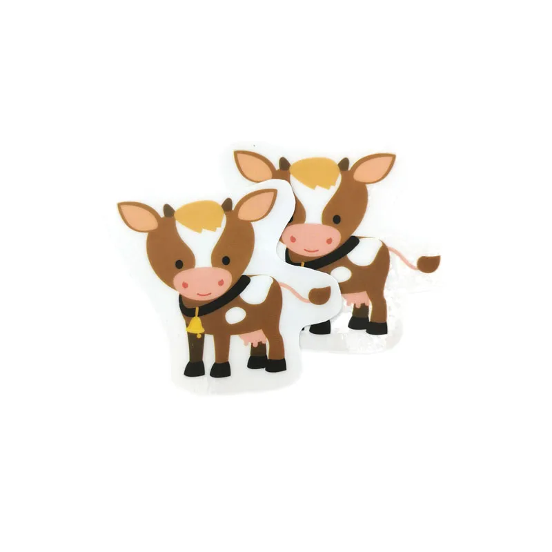 High Quality Cow Sticker Custom Electrostatic Stickers No Glue Reusable Static Window Cling Stickers