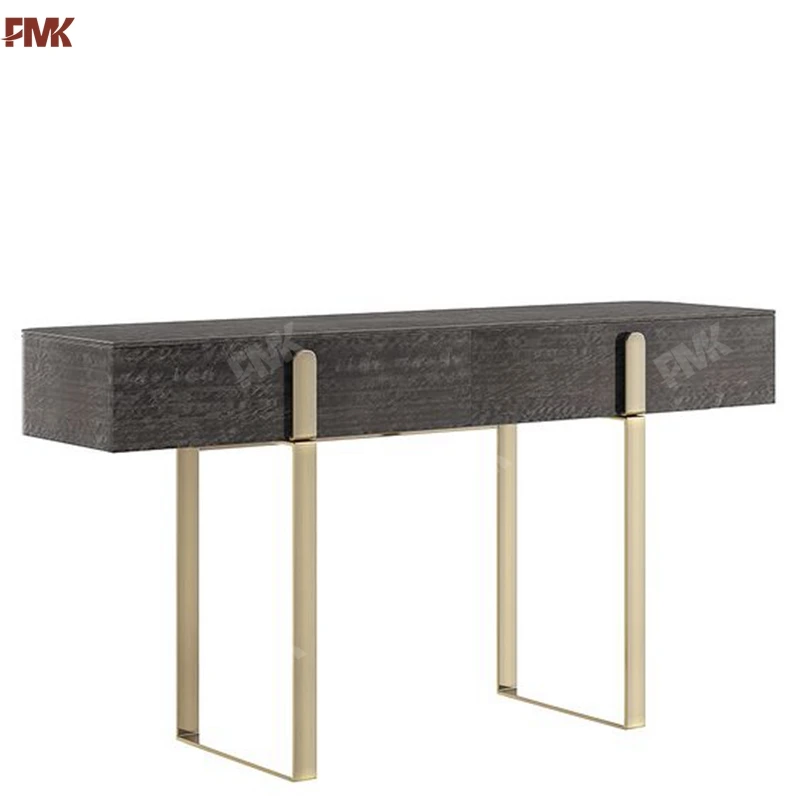 
Foshan Hot Sale Hotel Lobby Furniture Modern Glass Console Table 