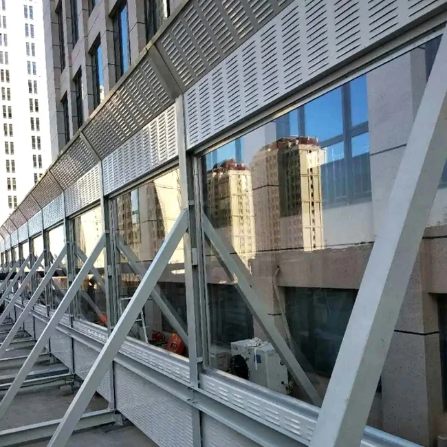 Curved Noise Barrier Elevated Bridge Soundproof Acrylic Board Residential Sound Absorbed Barrier Wall