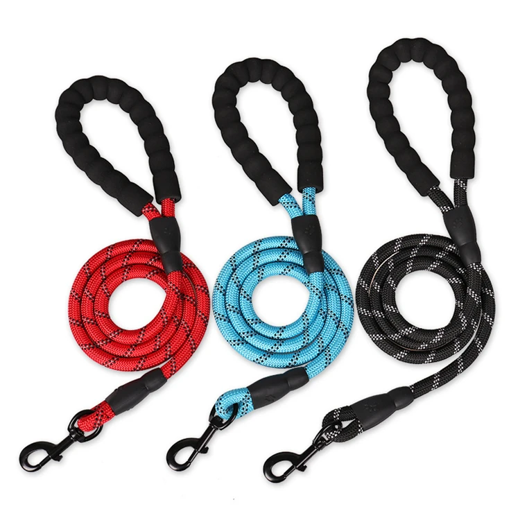 Manufacturer Drop Shipping Reflective Nylon Rope Dog Traction Rope Braided Climbing Rope Dog Lead Dog Leash
