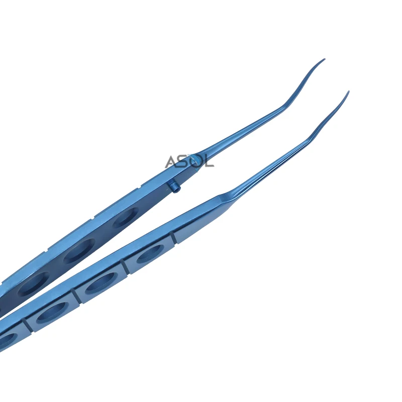 Hot selling medical ophthalmic lens implantation forceps intraocular lens tweezers 115mm