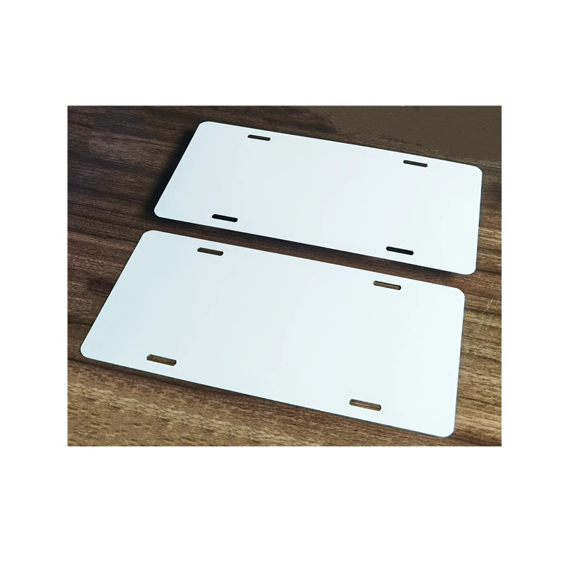 12'x 6'x 0.025' Car Tags Sublimation Aluminum Blank License Plates Personalized Printing Heat Transfer Car Plates