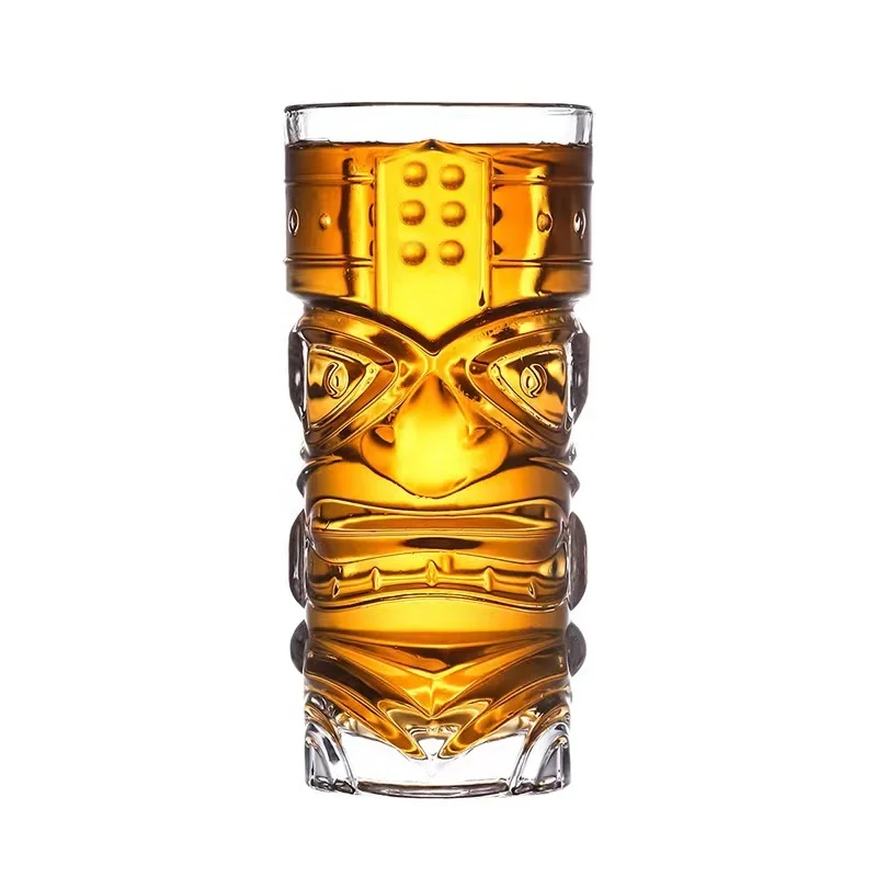 14oz Exotic Zombie clear OEM tiki mugs cocktail glasses bulk Hawaii Tiki glasses cocktail cup