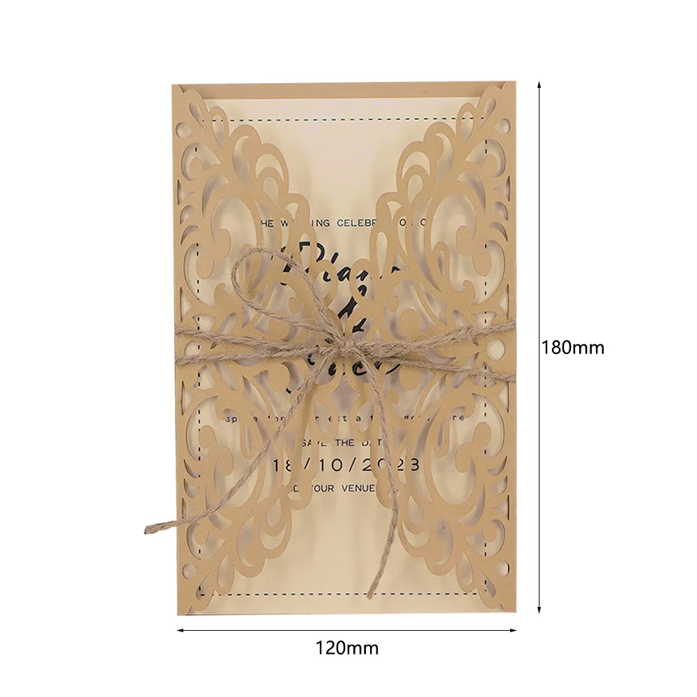 Customized Paper Happy Wedding Invitation Card