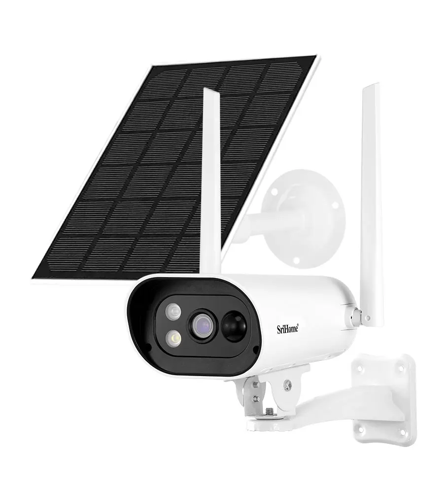 2K 4MP Outdoor Solar Wifi Camera Wireless Cctv Security Cameras Surveillance 2.4G Solar Wif Network Camera