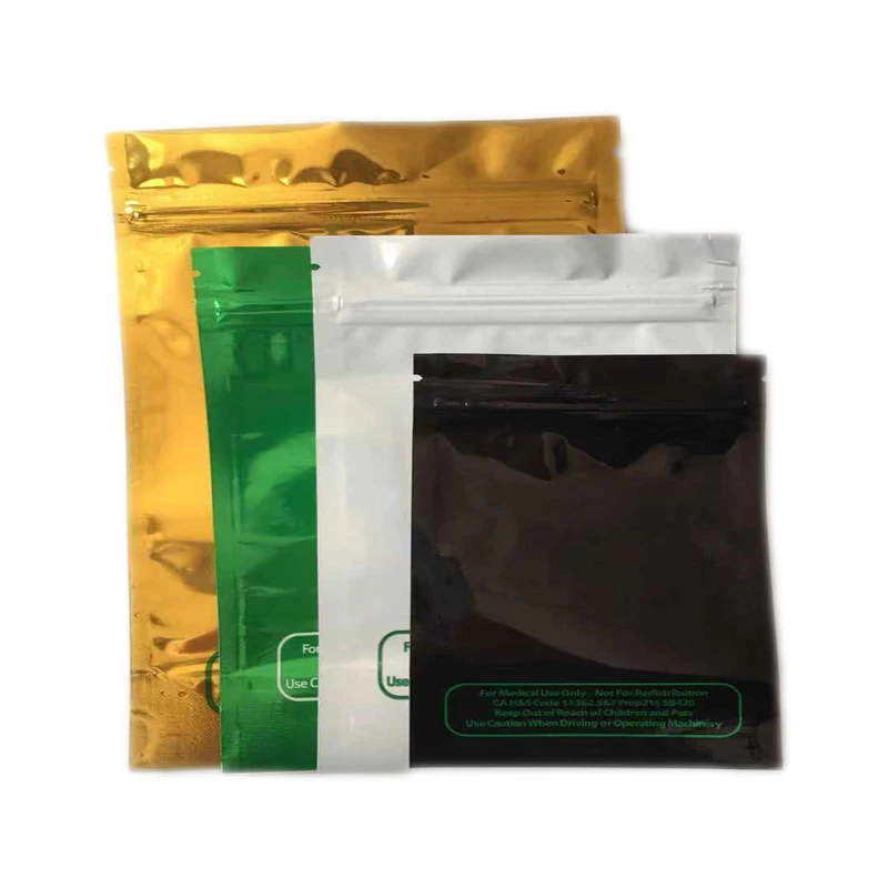 Smell Proof CR Airtight Ziplock Food Packaging Mylar Bag