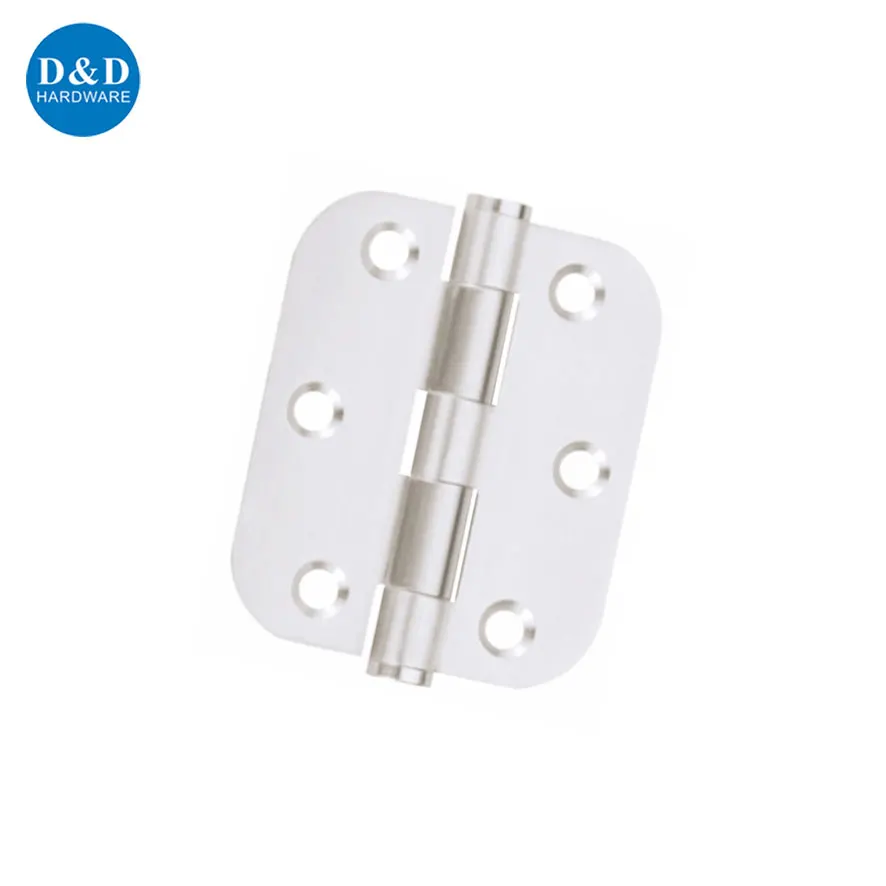 3 inch Stainless steel single action round corner american style door hinges for internal door