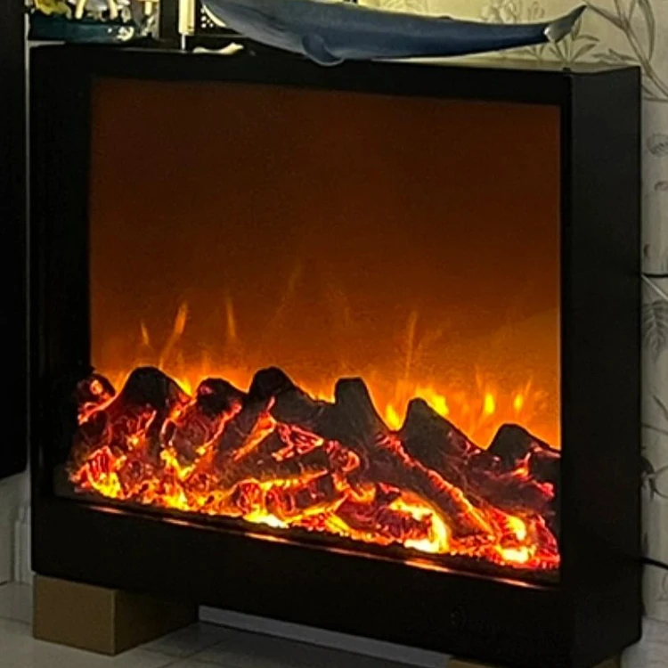 Manufacturer Supplier Out Door Fireplaces 1.2m Living Room 3d Water Vapor Electric Mantels Corner Ceramic Wood Gas Fireplace