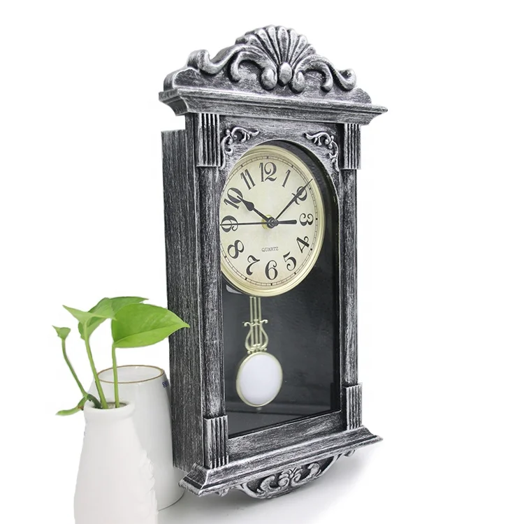 
plastic grandfather wall clock 