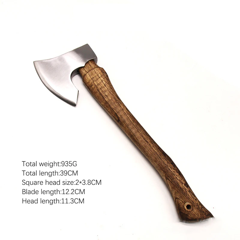 Hot Full Polishing Outdoor Hunting Camping High Carbon Steel Viking Axe Chopping Ax Tomahawk Bushcraft Tactical Forged Axe