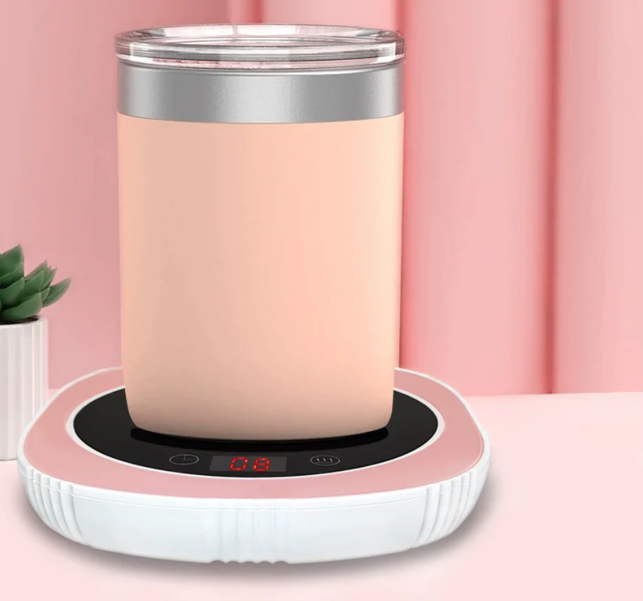 Office 220V 16W OEM Keep Warm Set 55C Temperature Pad Mat USB Electric Home Portable Cup Heater Coffee Gravity Thermal Coasters