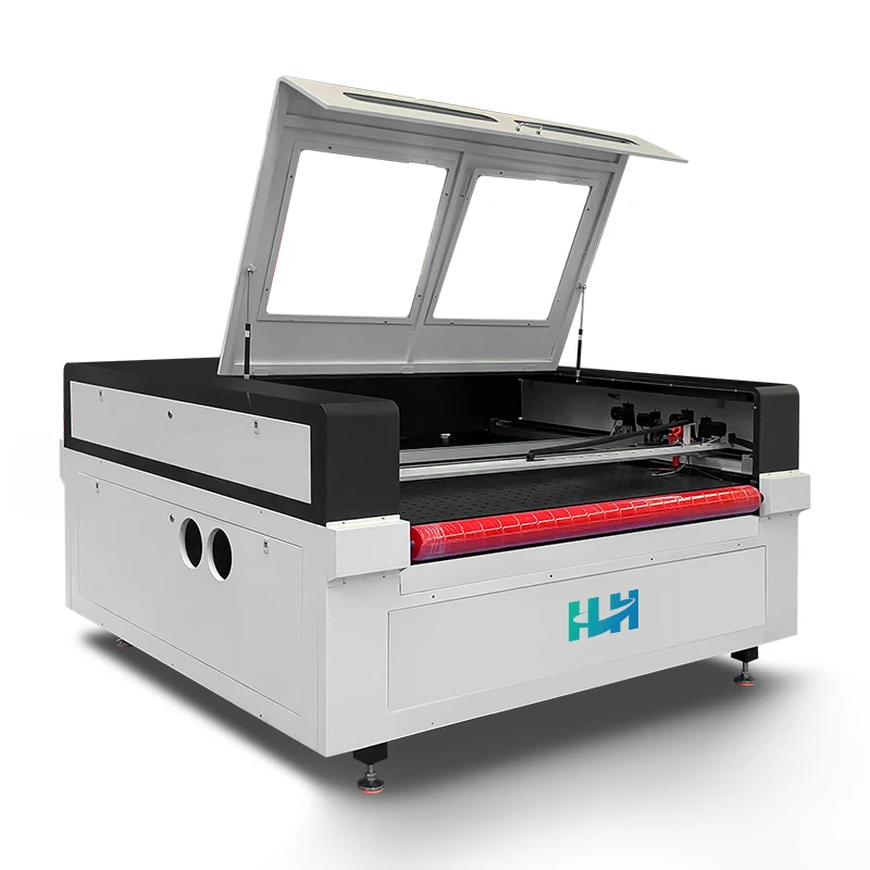 1610 large area double heads co2 fabric laser engraving machine Laser cutting machine for sale