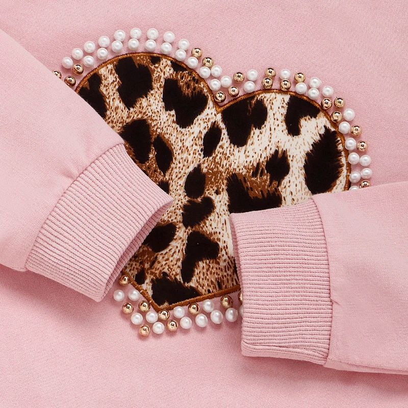 
Manufacturer Fashion Cute Cotton Fabric 2pcs Pink Kids Clothing Sets Baby Girl Clothes 
