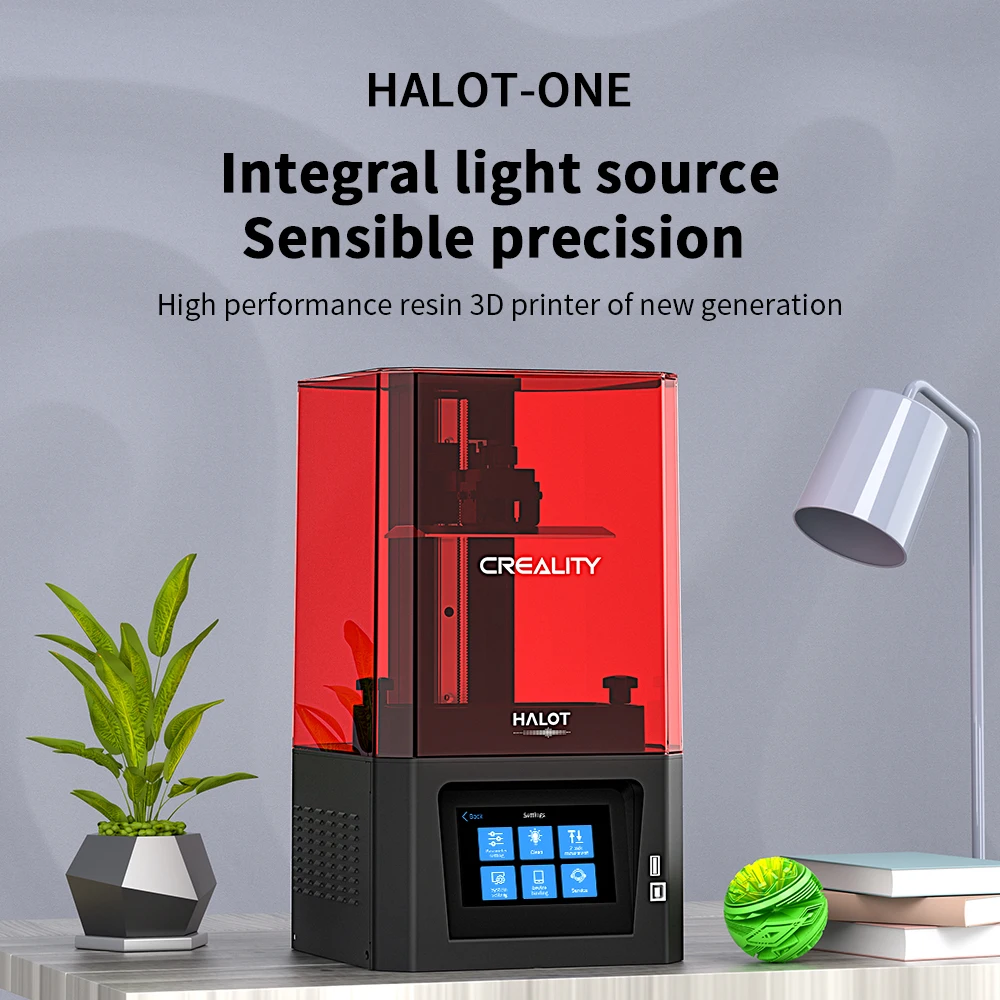 Creality Новая смола 3D принтер HALOT-ONE Высокопроизводительные Интегральные источник света разумной
