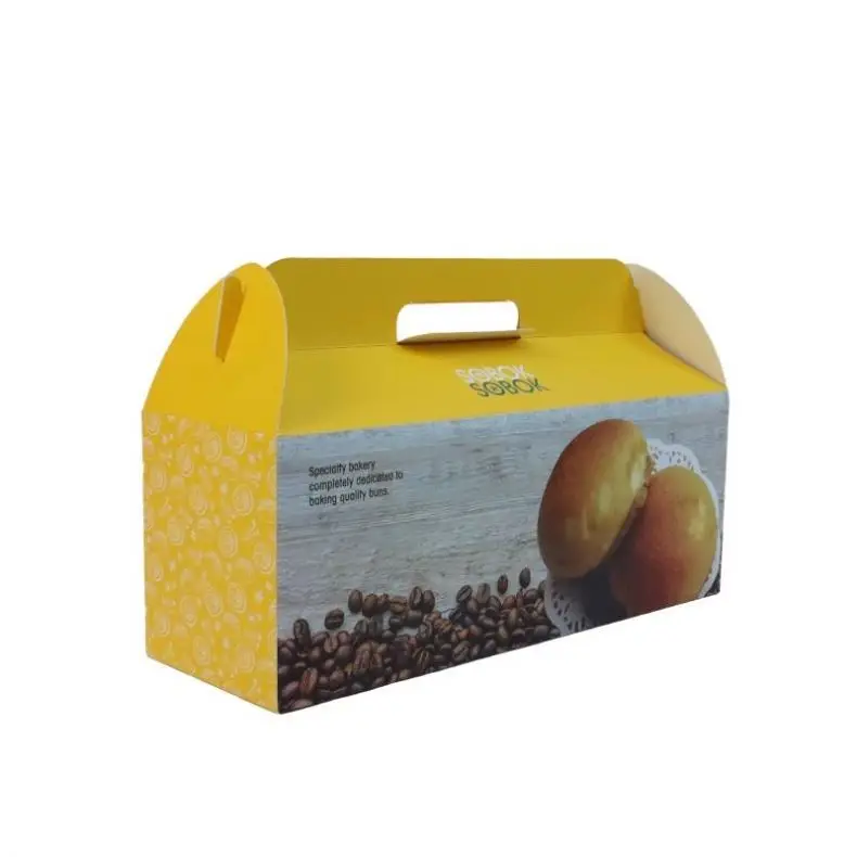 novel design china wholesale food grade white card pastry paper cake boxes packaging with transparent 12 *12*6 20 piece