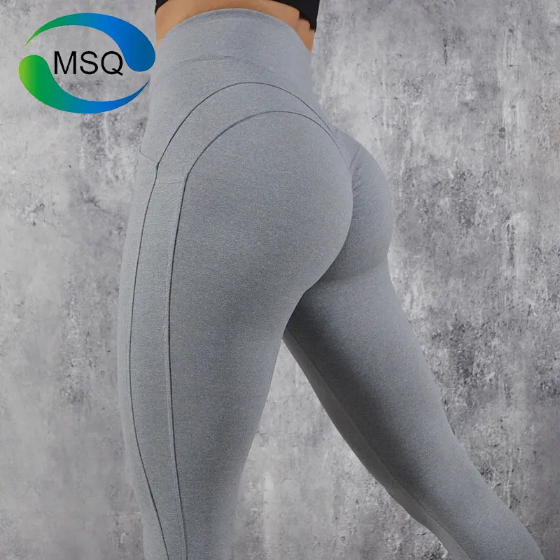 Wholesale Custom Logo OEM ODM design printed high waist supplex super soft women scrunch butt leggings