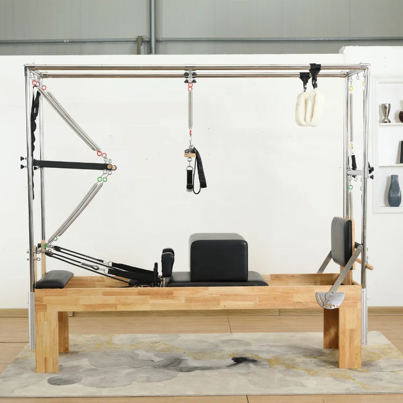 Cadillac Pilates Wholesale Align Reformer Pilates Machine Industrial Oak Wood Pilates Cadillac Reformer