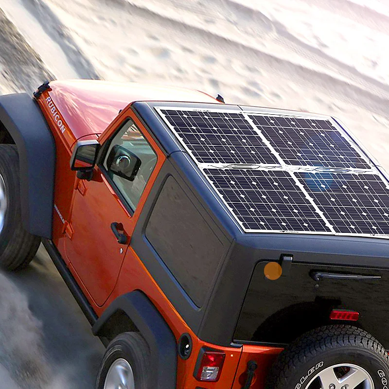 Wholesale factory monocrystalline silicon material semi flexible solar panel prices