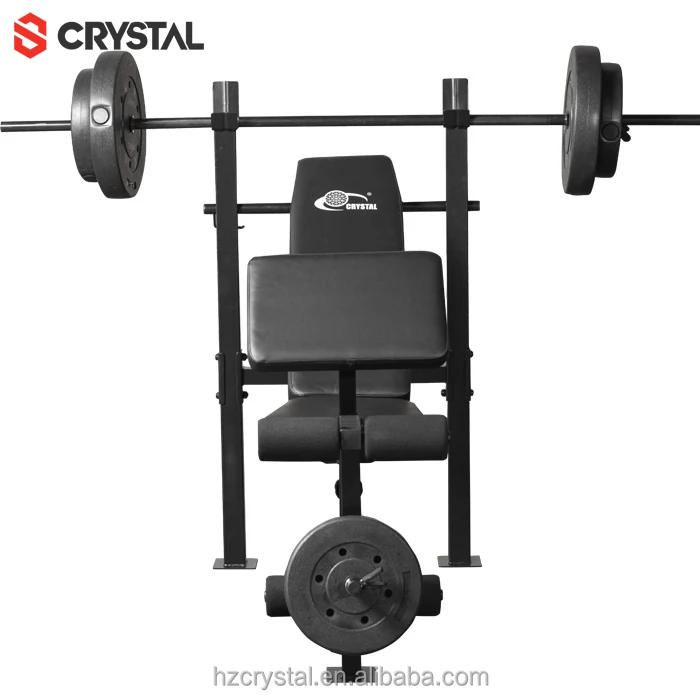 SJ-7230 Bench Press Biceps Foldable Strength Training Machine Adjustable Weight Bench for Gym