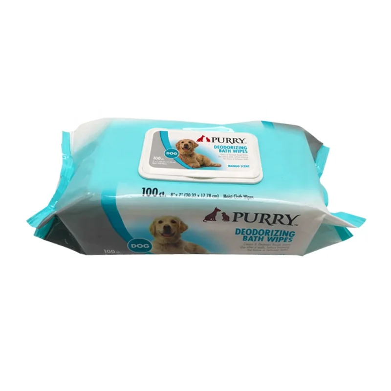 Hypoallergenic Deodorizing Cleaning Pet Wipes Pet Cleaning & Grooming Products for Dogs