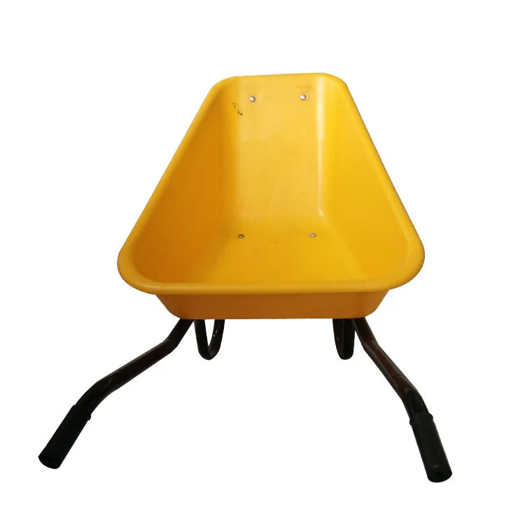 WB3800 75L Capacity Garden Wheel Barrow Wheelbarrow with Solid Wheel Kenya Metal OEM Customized Africa CBF Support Tray South