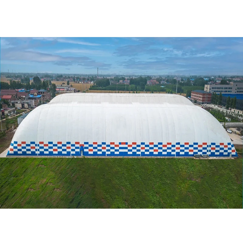 Large Architecture Membrane Outdoor PVDF Membrane Inflatable Sun Shade Waterproof Stadiums Air Dome Tent for Warehouse