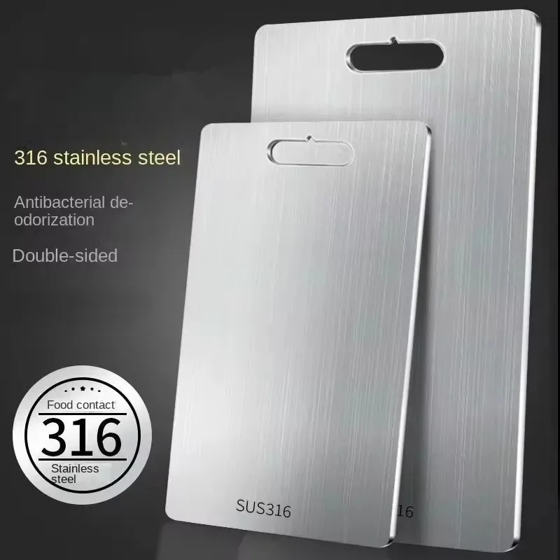 316 панель из нержавеющей стали и разделочная доска кухонная бытовая утолщенная двухсторонняя блок для замешивания теста