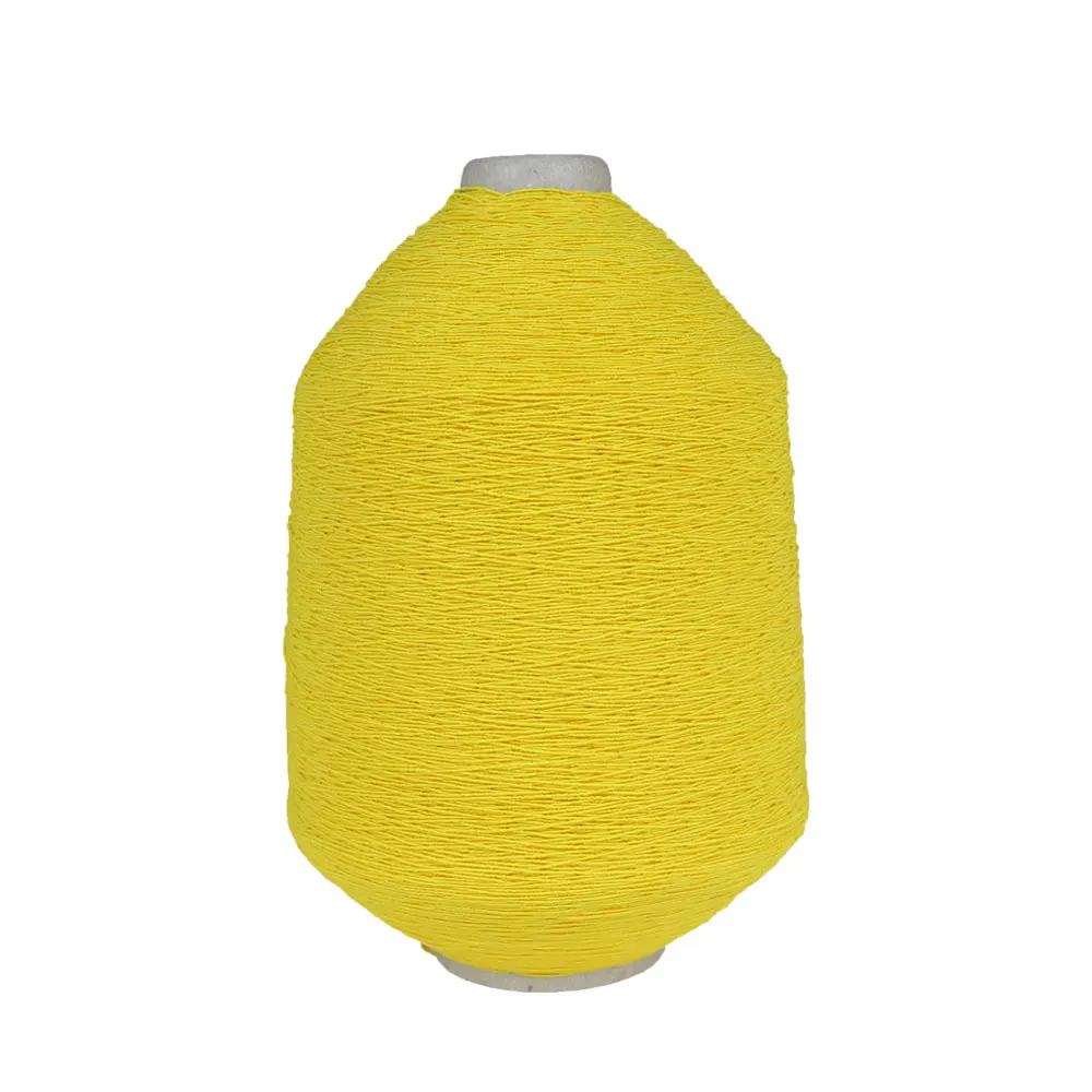 90#7575 black white natural latex talcum rubber thread elastic rubber polyester covered yarn