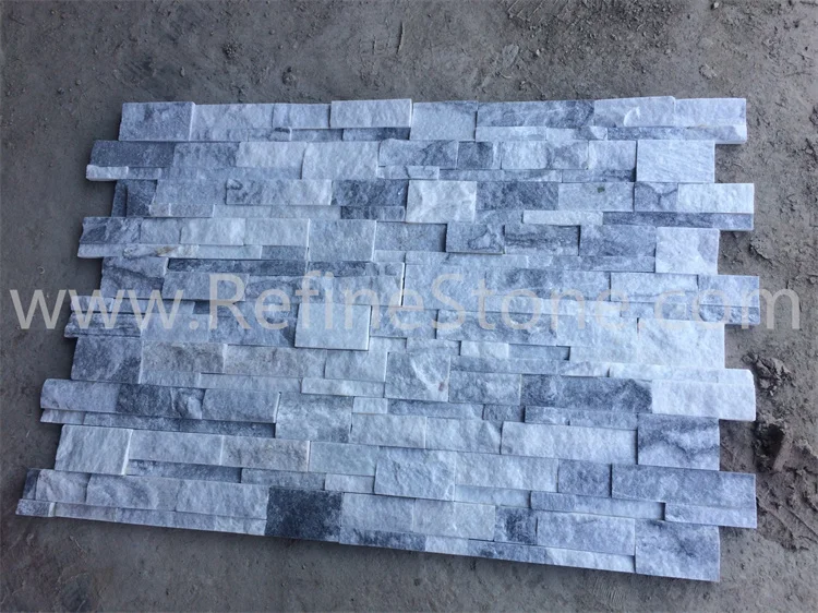 Cloudy Grey Quartzite Slate Culture Stone Wall Veneer